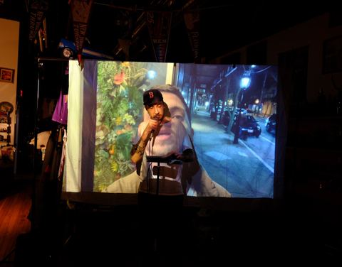 Jesse The Tree performing with Visibox